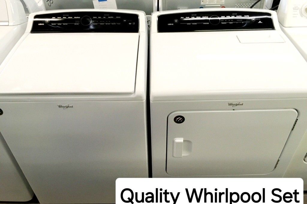 Whirlpool Washer And Dryer Set. Delivery Warranty