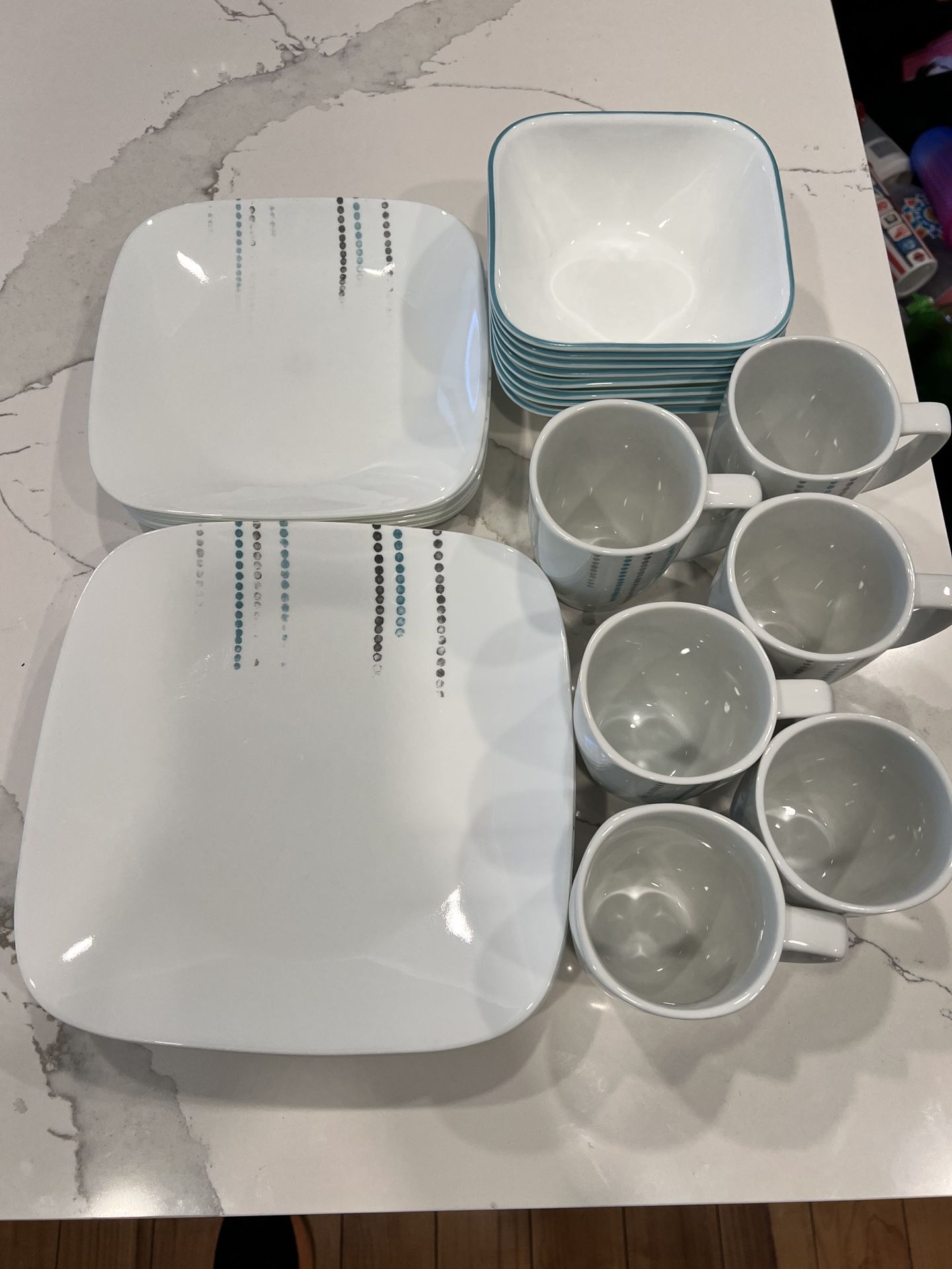 Corelle 8pc Set (7 Cups)