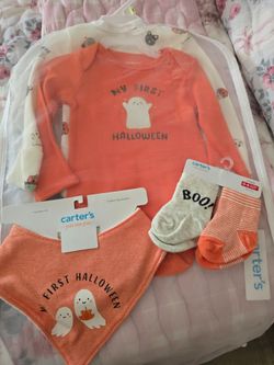 Baby Halloween and Thanksgiving outfits