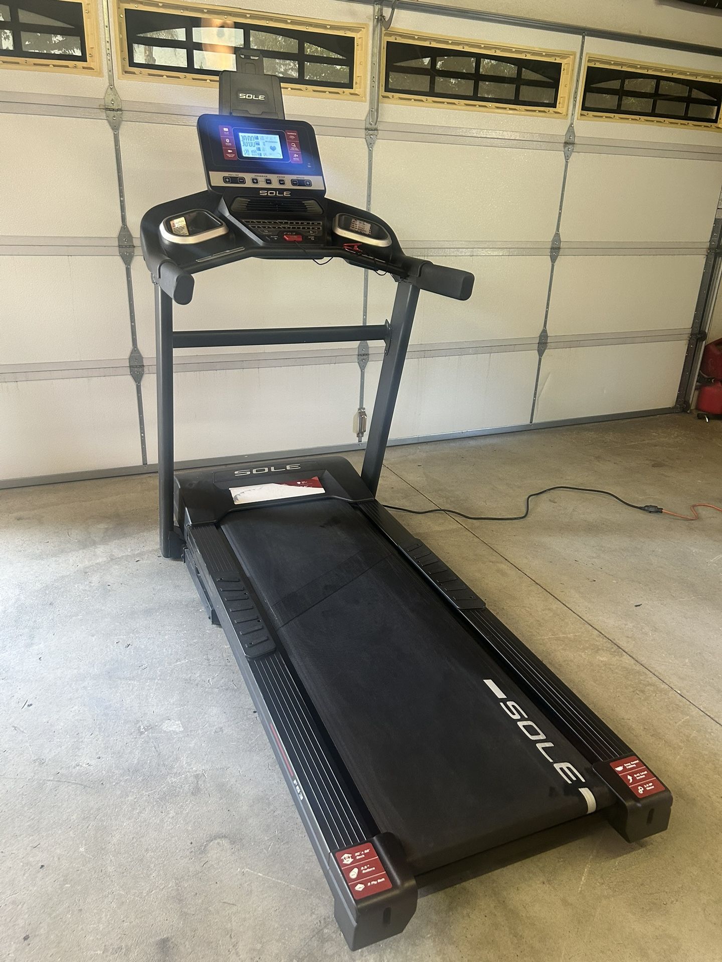 Sole F63 Folding Treadmill 2024 model