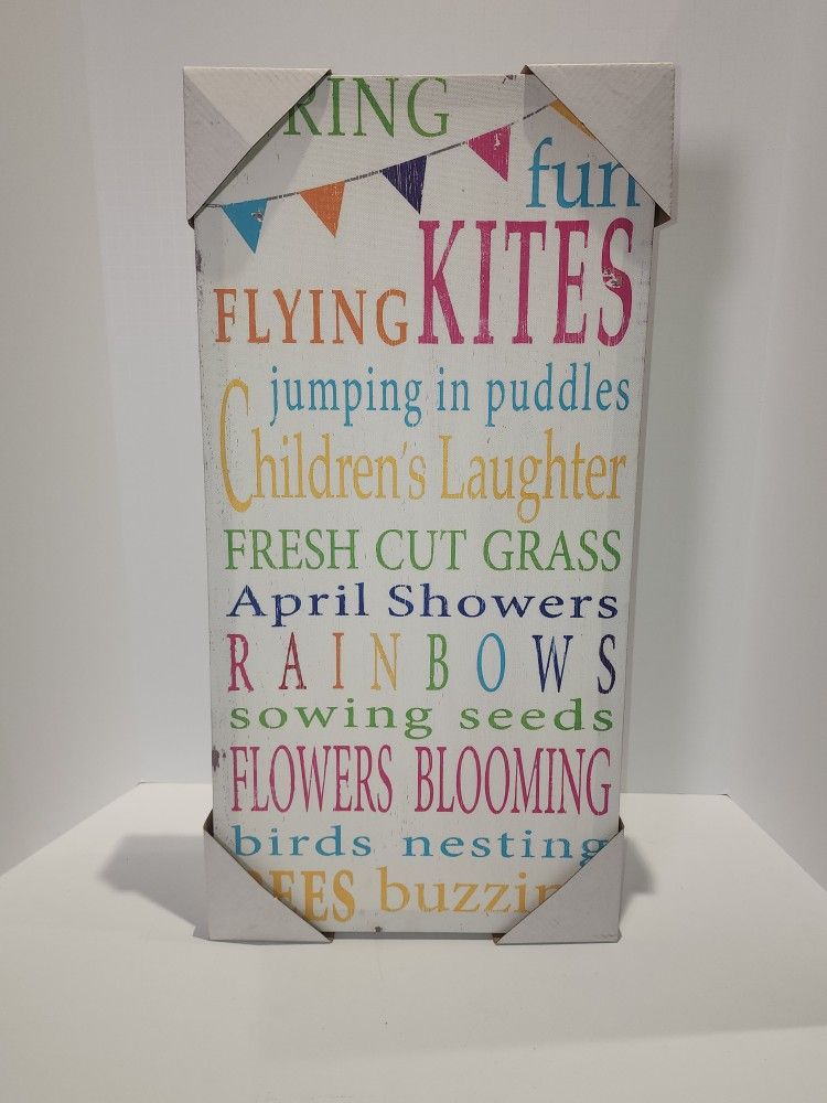 Canvas Art, Distressed Style,NEW