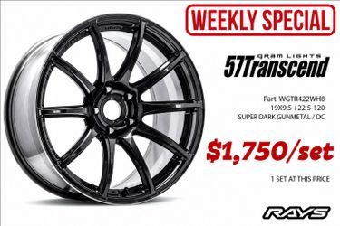 RAYS Gram Lights 57Transcend – 19x9.5 +22 5x120
