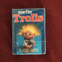 Fundex Norfin Trolls Playing Cards Card Deck 1992 MPN 3411 Ages 8-11