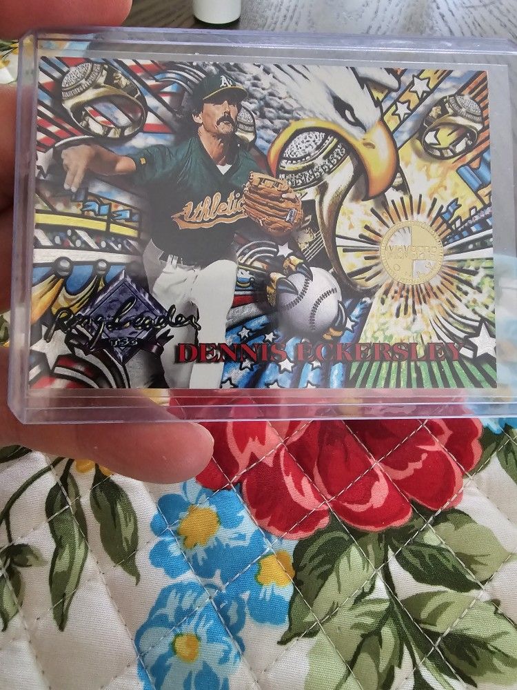 Oakland Atlantics Dennis Eckersley 1995 Topps Stadium Club Members Only Ring Leaders Card