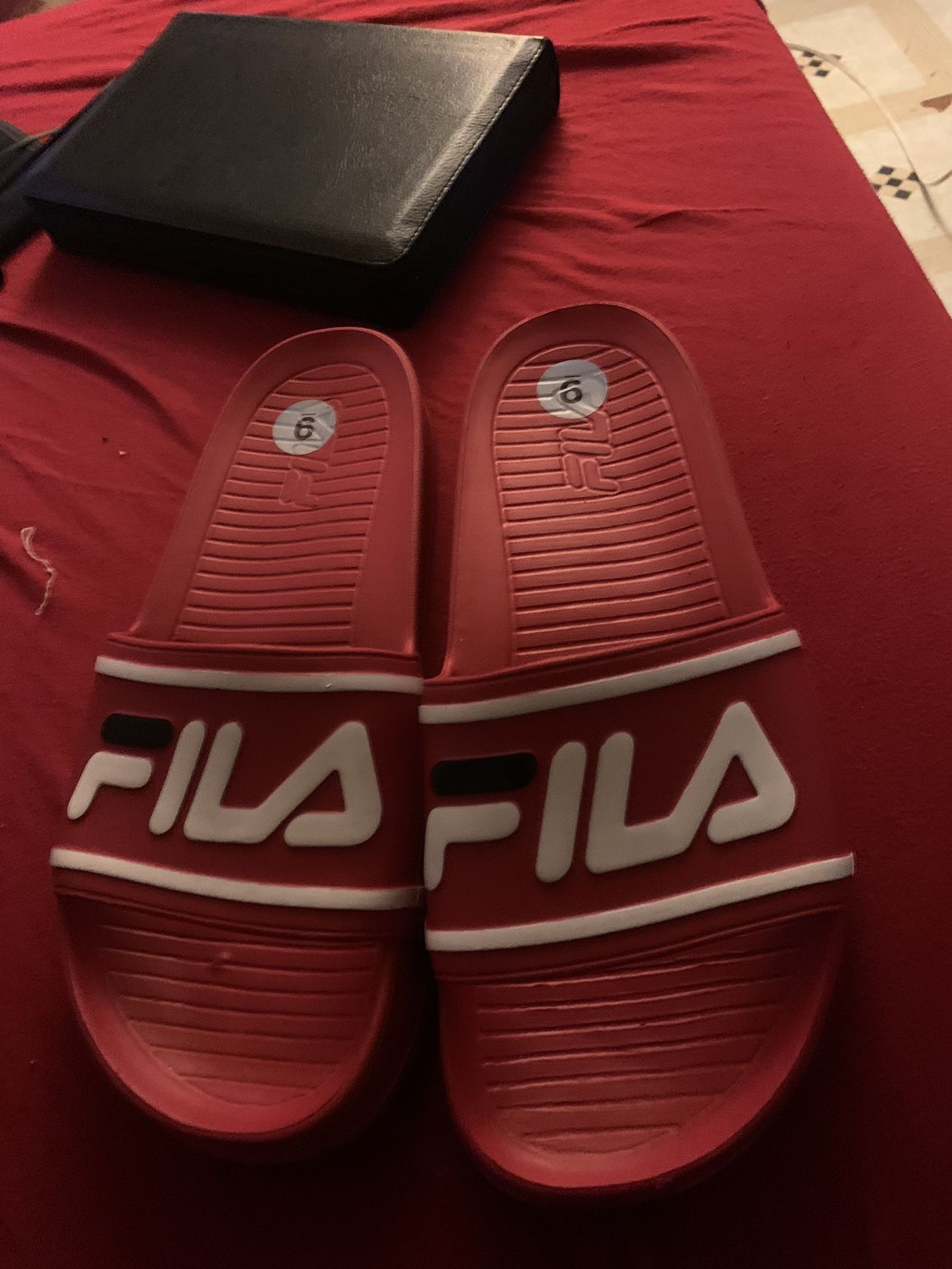 file red sandals