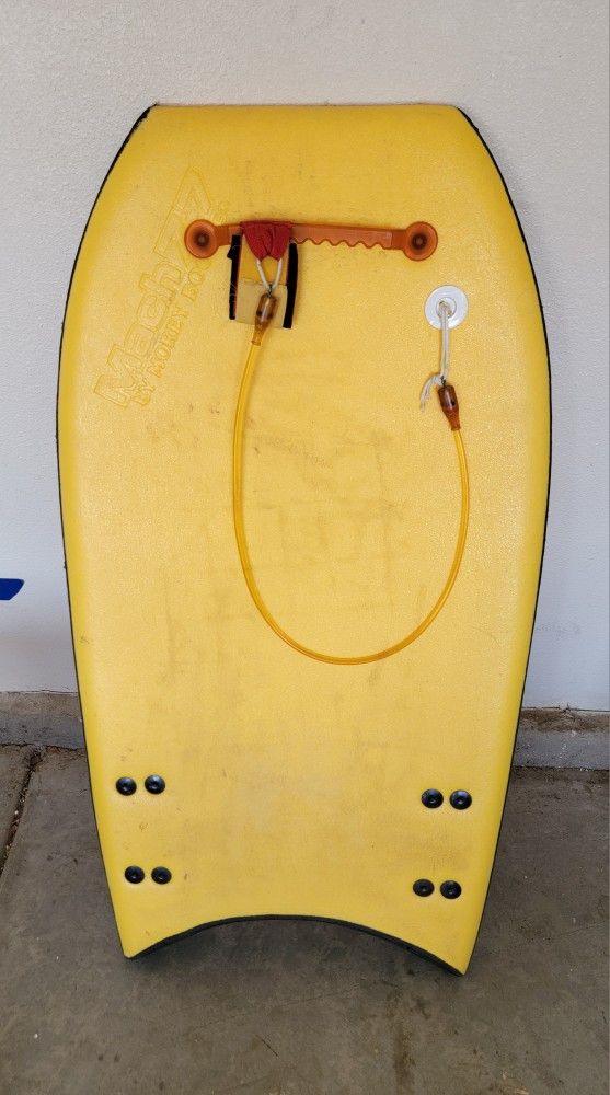 Vintage Morey Boogie Board Bodyboard Mach 7-7 With Fins