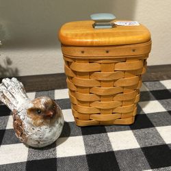 Authentic Longaberger Handmade Basket With Lid