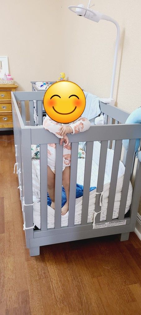 Baby Crib Transforms To Toddler Bed