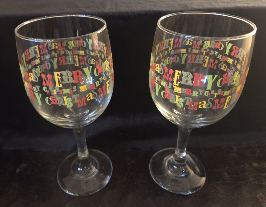 Christmas Wine Glasses
