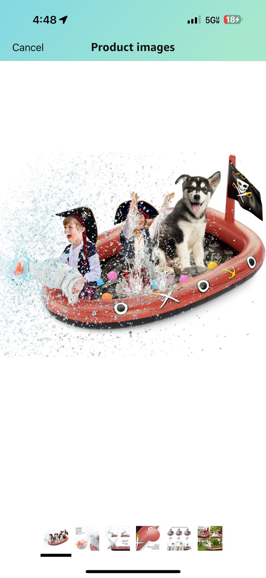 Pirate Ship Sprinkler