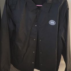 Vans Black Skater Fleece Rain Proof Jacket