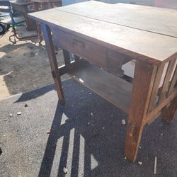 Antique Wood Desk 