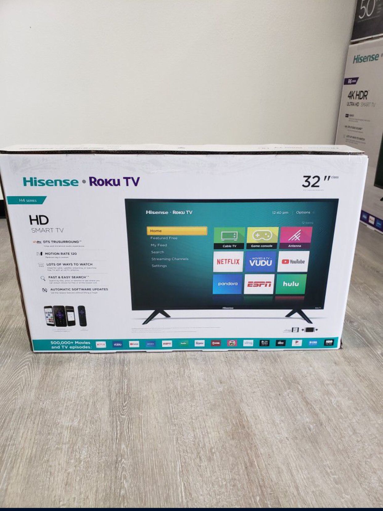 32 Inch Hisense Roku H4 Series HD Smart tv 