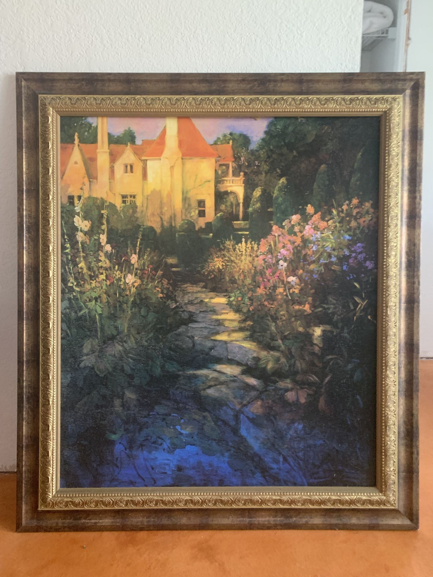 Philip Craig Framed Artwork - Garden Walk Sunset