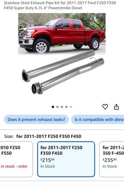 Ford power stroke exhaust