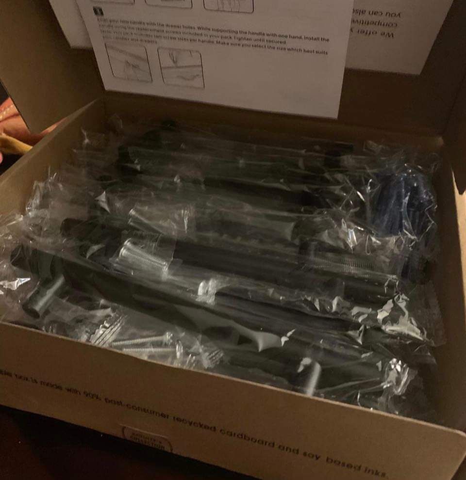 New 6inch or 8inch Black Kitchen Handles Screws Included