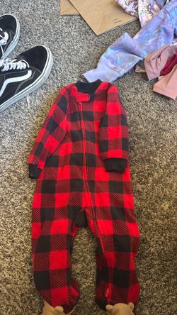 Black and red checkered pjs 9 months