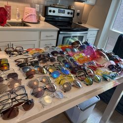 Lot Of 68 Womens Sunglasses 