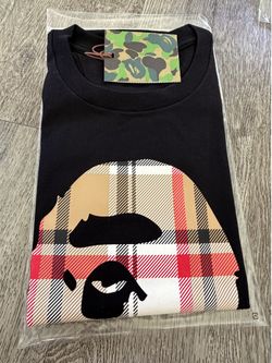 Bape x Burberryy tee sizes S-XL Available