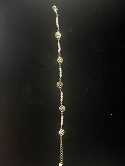 Gold Laminated With Flowers 