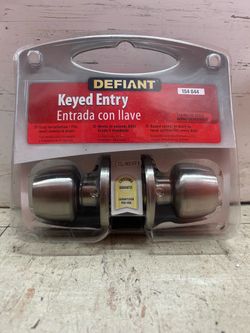 Defiant Keyed Entry Door Knob Stainless Steel