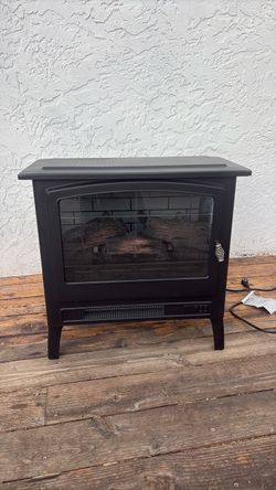 Black Electric Fireplace Stove Heater