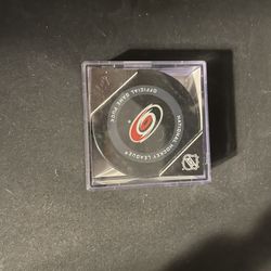 Carolina Hurricanes Game Used Puck
