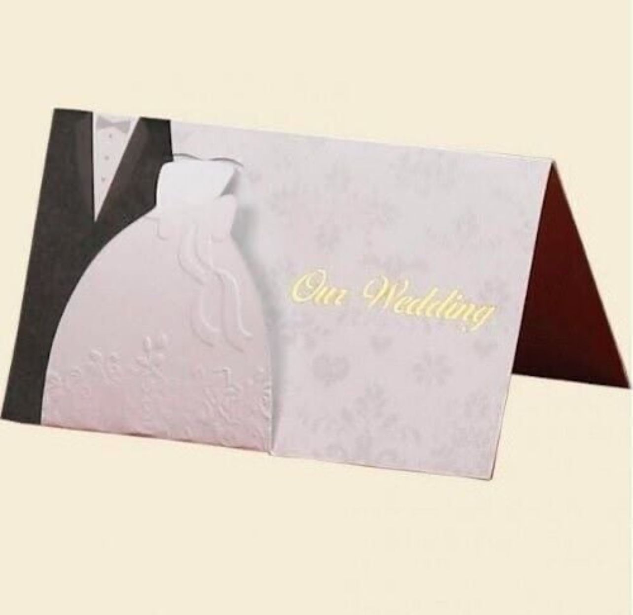 Our Wedding Invitations with Envelopes Bridal Shower Party Supplies 10 Count