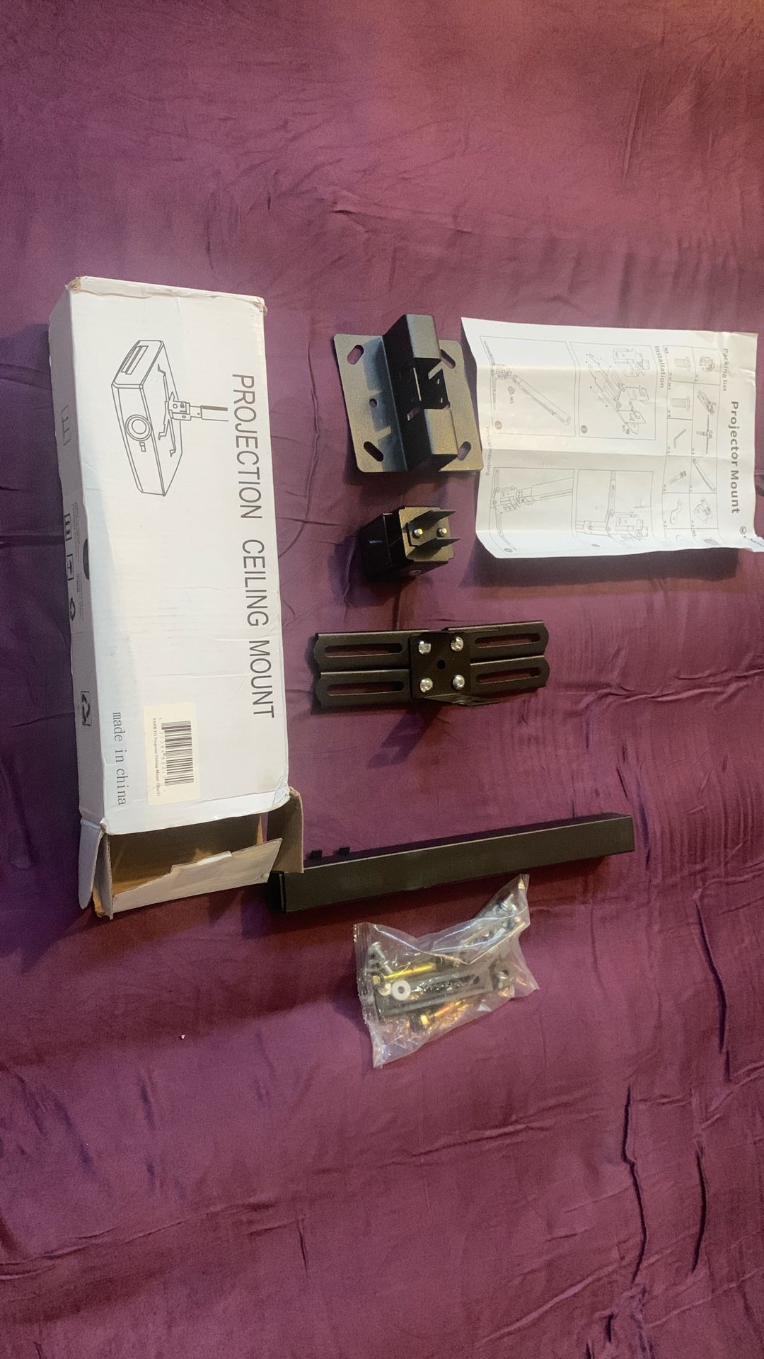 Projector Ceiling Mount (assembly Required)