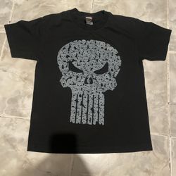 Vintage Y2K Mad Engine Marvel The Punisher Skull T-Shirt SZ Kids Youth 14-16