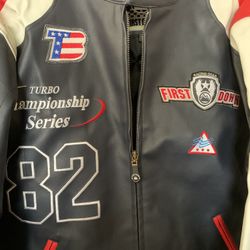Men’s Black And Red Wilson Leather Jacket 