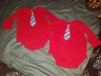 Little boy tie onesies