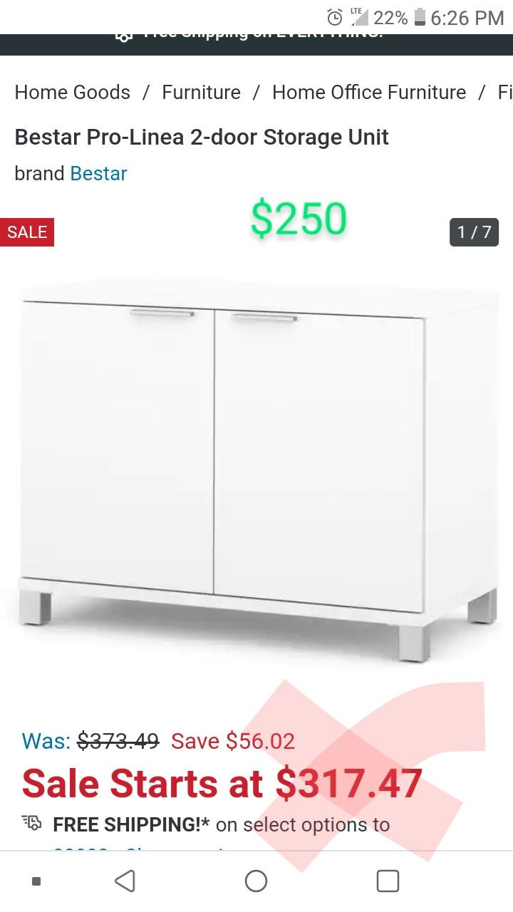 Storage 2 drawer unit