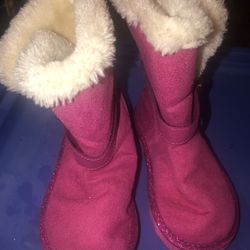 Pretty Pink Osh Kosh By Gosh Boots Size Toddler 7 C