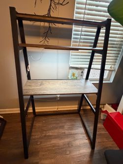 Ladder Desk with Shelves