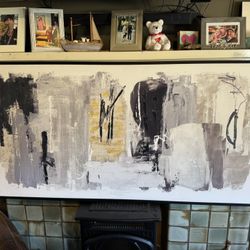 Neiman Marcus Urban Scrawl" giclée on canvas by artist Paul Duncan. 