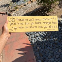 Home Decor Winnie The Poo Quote 