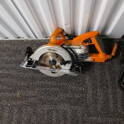 Ridgid Worm Drive Saw Good Cond