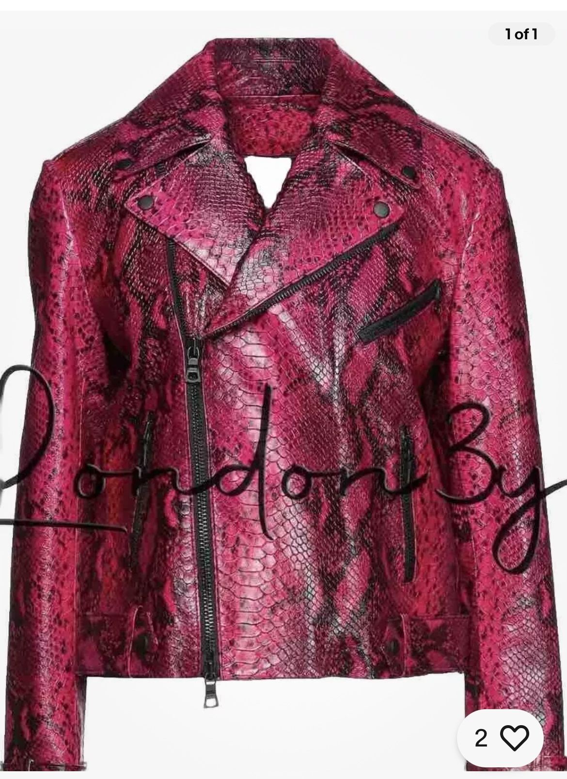 Pink Leather Jacket