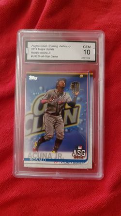 Ronald acuna jr gem mint 10 baseball card