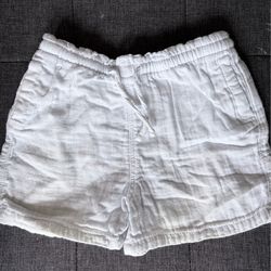 Old Navy White Casual Shorts 3T girl 100% Cotton Elastic Waist Drawstring