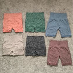 6 Workout/Gym Shorts with Scrunch Butt