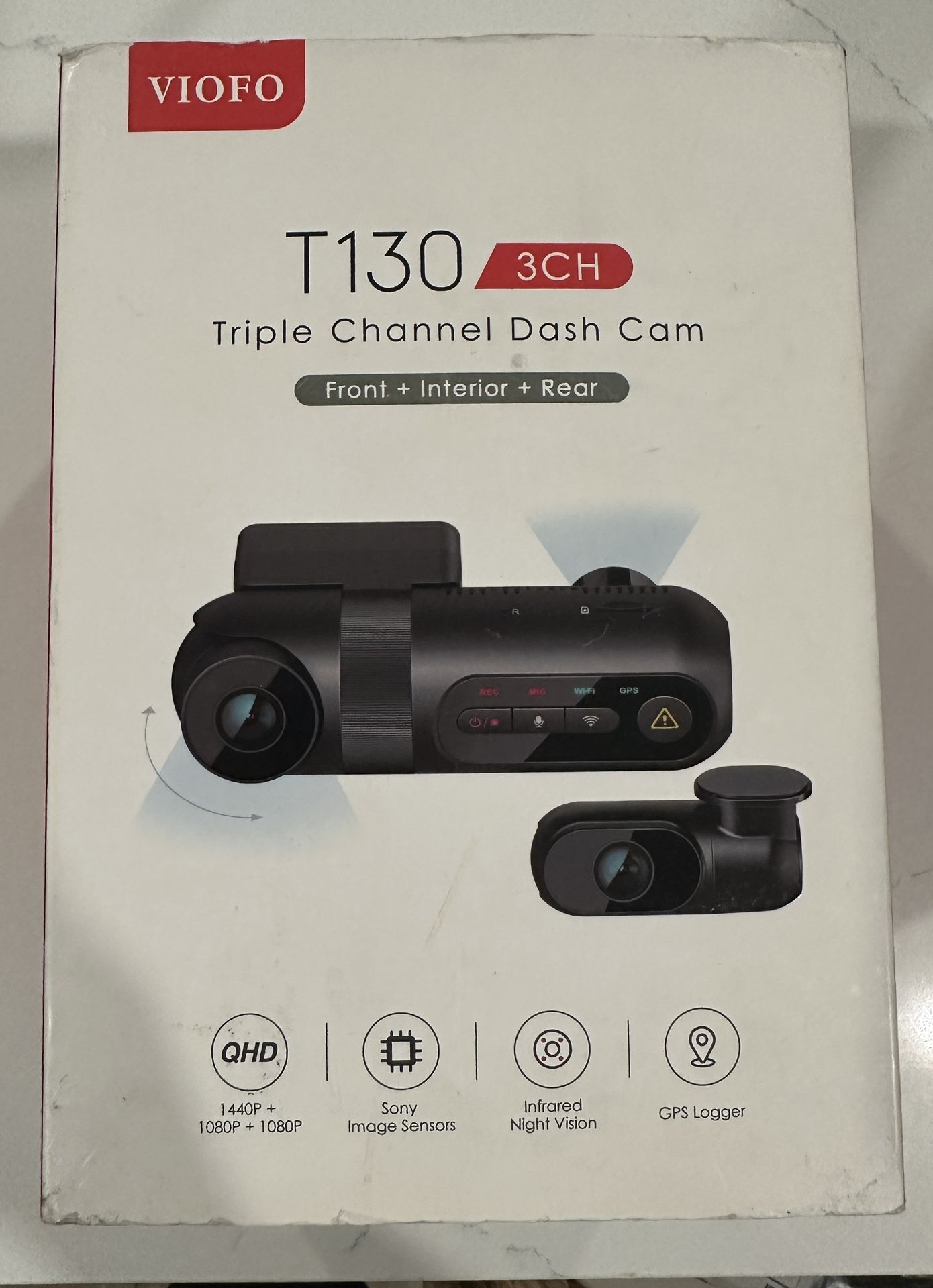 VIOFO T130 Channel Dash Cam NEW