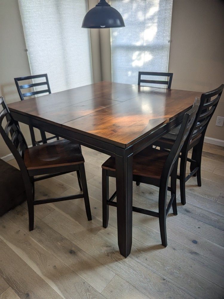 High Top Dining Table W/ 6 Chairs