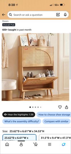 BRAND NEW IN BOX shoe shelf