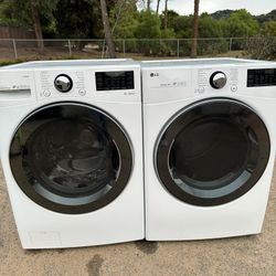 LG Washer And Electric Dryer 