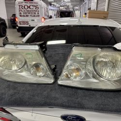 Left+Roght Headlight Bright Background Fits 04-08 FORD F150 PICKUP 