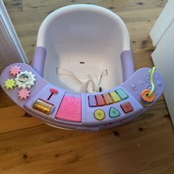 Infantino Music & Lights 3-in-1 Discovery Seat and Booster, 4-48 Months Unisex, Lavender