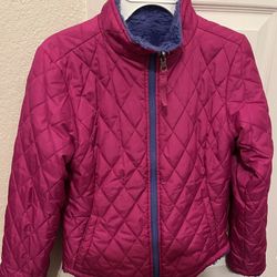 SO Girls Reversible Jacket purple/hot pink