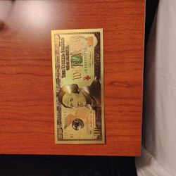 Gold $10 Bill